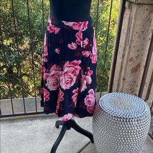 Kate Spade Floral Skirt the Rules Floral Midi Skirt Sz 10